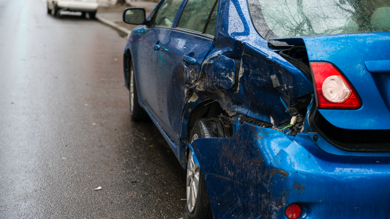 damaged car